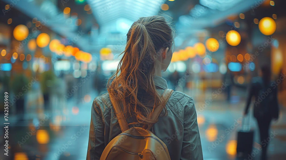 people walking on the street at night