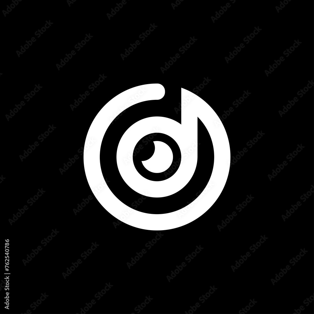 Letter D logo and icon design