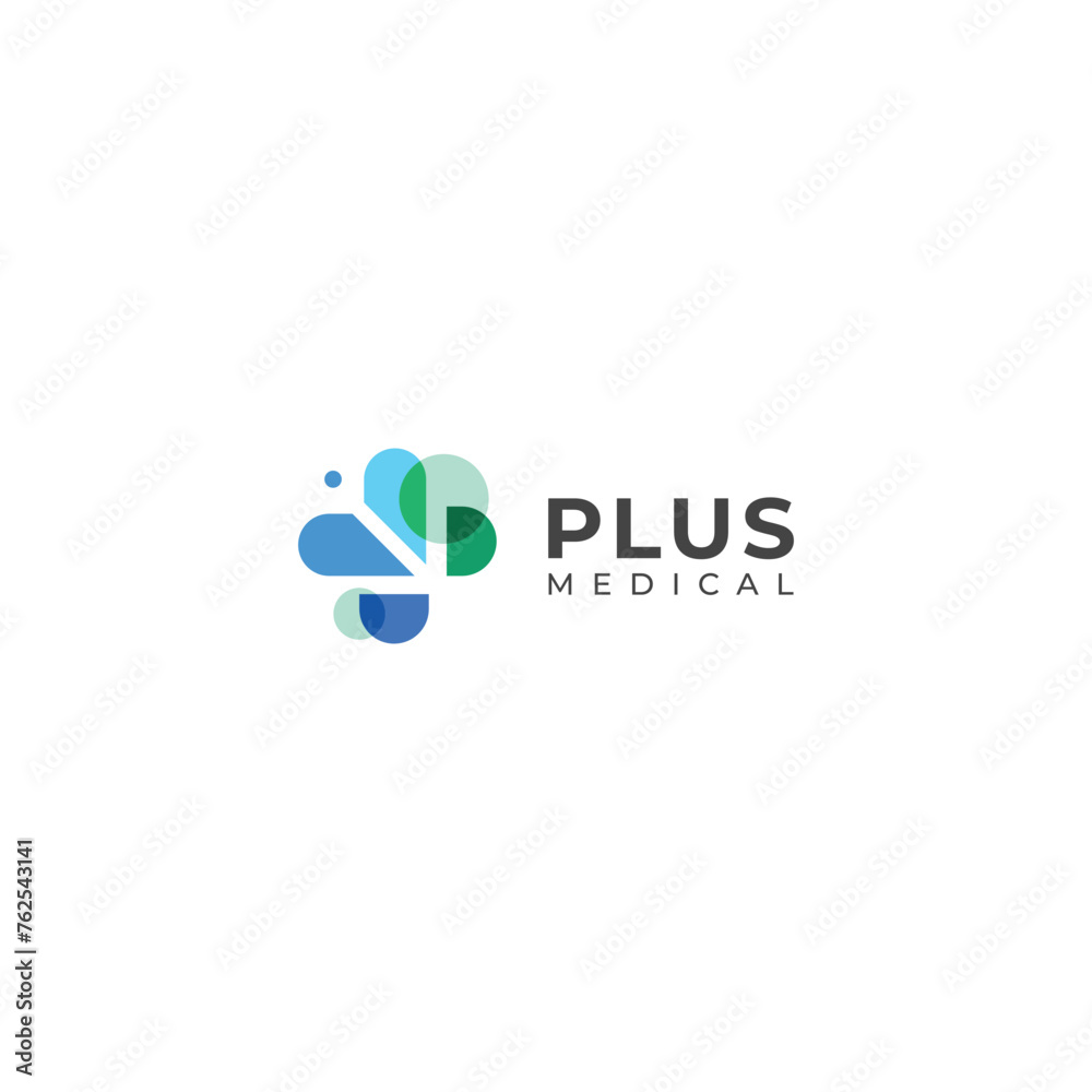 Creative Cross plus medical logo design template. Creative Cross plus medical logo design template.