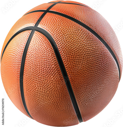 Orange basketball ball, cut out transparent © Andrii