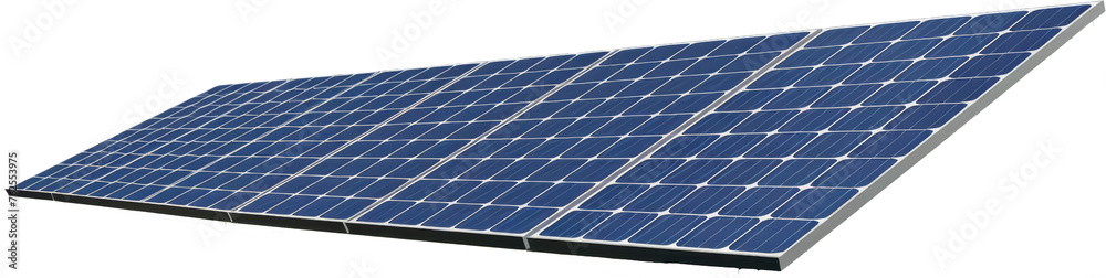 Large blue solar panel, cut out transparent Large blue solar panel, cut out transparent