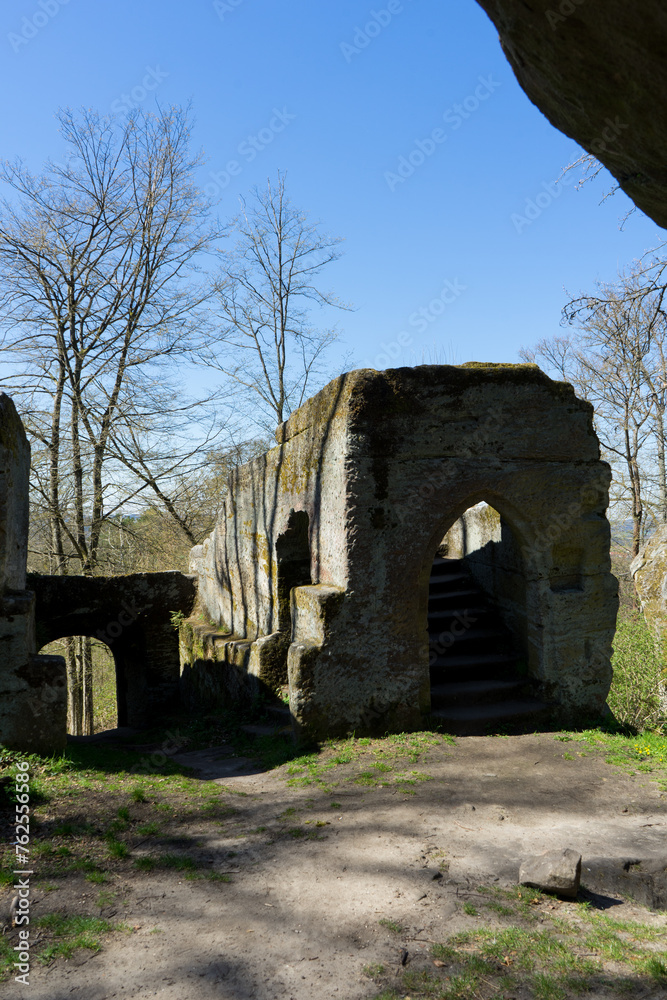 Old ruin from the castle Rotenhan in the german area called Franconia