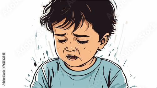 Crying Boy Graphic Design