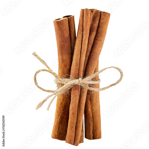 cinnamon sticks, isolated image on transparent background