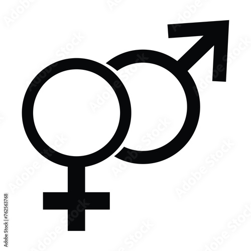 Gender symbol, Male female sign, men women symbol, toilet wc vector icon set, gender collection, flat simple design, Male and female symbol set . Vector illustration 19