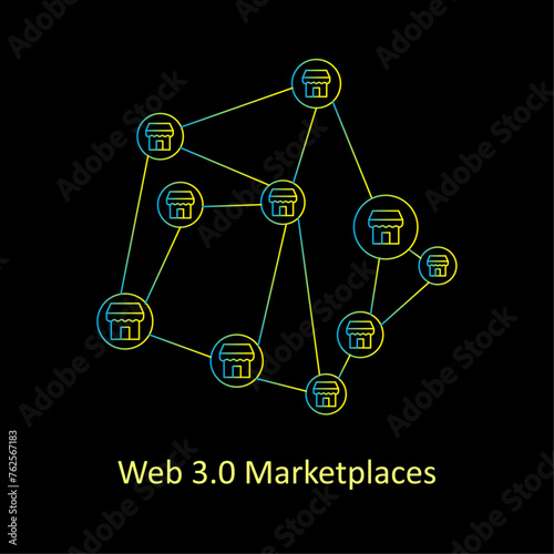 Web 3.0 Marketplaces: Web 3.0 Marketplace Icon - The Future of E-commerce