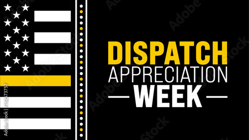 dispatcher appreciation week or Public Safety Telecommunicators Week background design template.