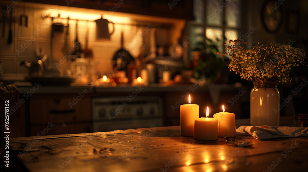 candles in the kitchen candles in the kitchen