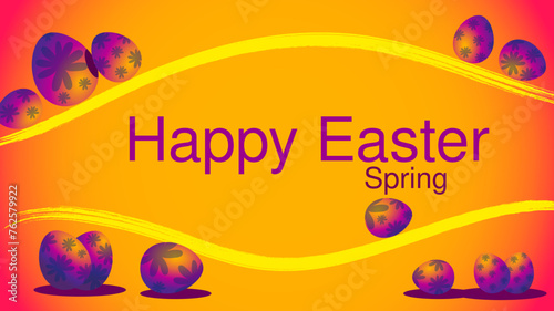 Happy Easter Background (ID: 762579922)