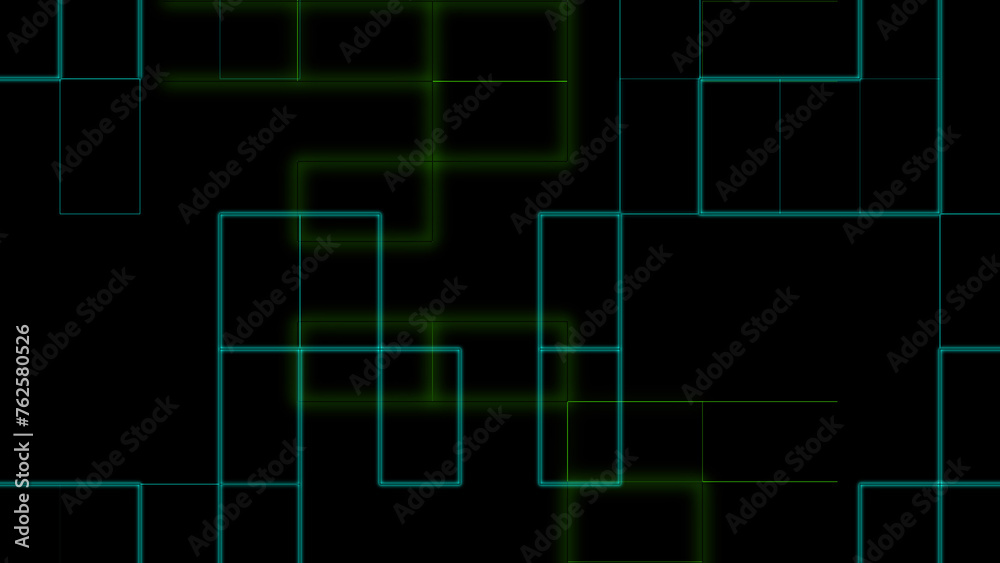 Royal green line squire frame technological shape background illustration. Royal green line squire frame technological shape background illustration.