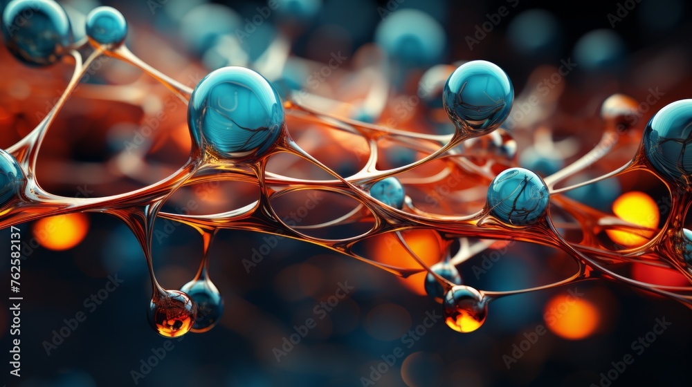 DNA molecule background. Science and medical background. - obrazy, fototapety, plakaty 