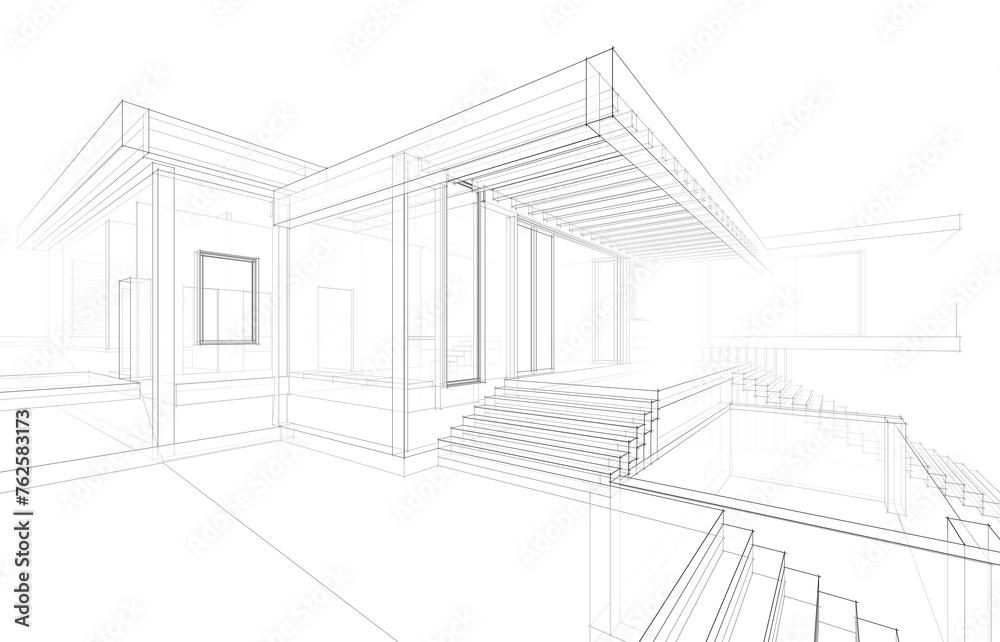 architectural sketch of a house
architectural sketch of a house