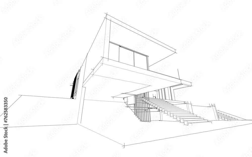 architectural drawing of a house architectural drawing of a house