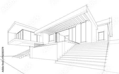 architectural drawing of a house