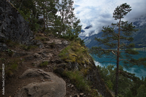 Hiking trail from Glomnes to Segestad, Norway, Europe
 photo