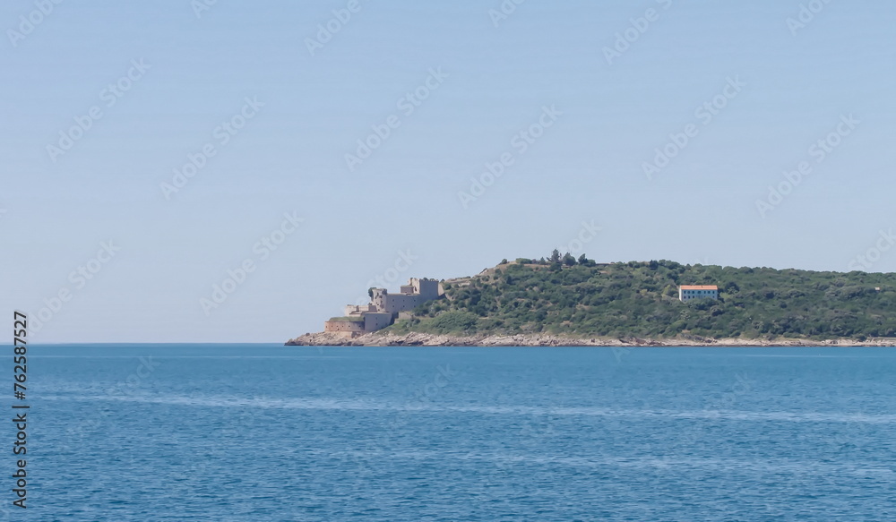 The island of Sveti Stefan in Budva, Montenegro in summer