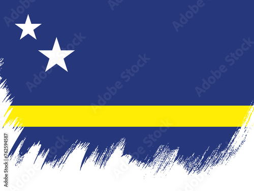Flag of Curacao, vector layout design