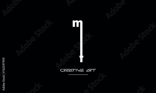FM, MF, F, M abstract letters logo monogram