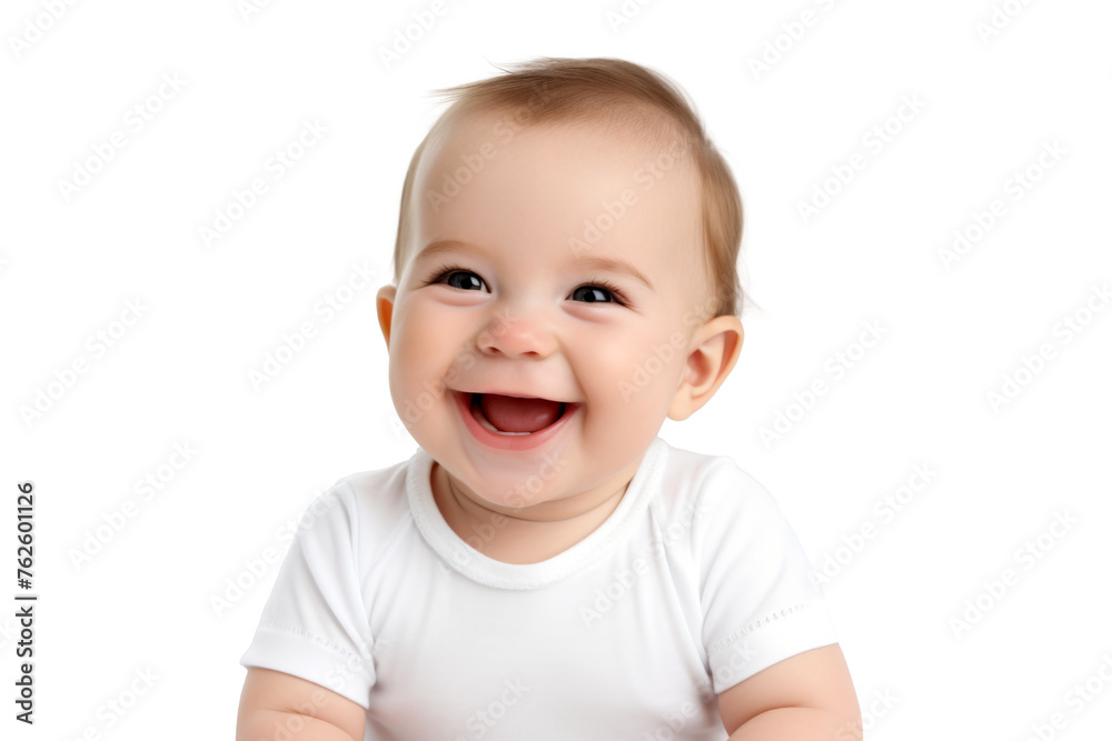 Portrait studio of young adorable baby with happy smile isolated on transparent background. Portrait studio of young adorable baby with happy smile isolated on transparent background.