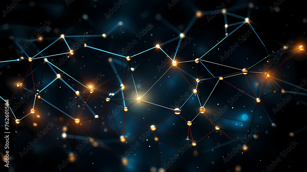 Abstract geometric network on background Abstract geometric network on background