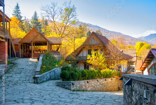old town in autumn , Tourist place little Switzerland in Dilijan, Armenia