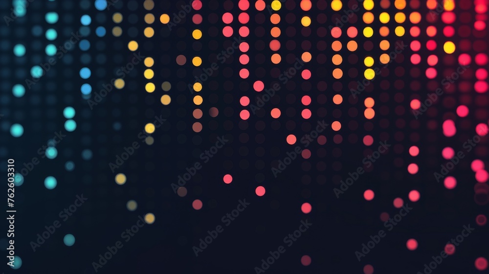 Abstract background with colorful bokeh defocused light