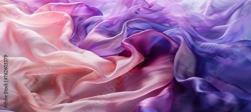 Elegant pastel silky fabric texture with smooth waves ideal for fashion and luxury branding
