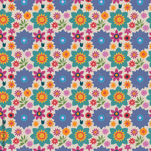 flower pattran design.flower background .abstract background design.3d flower pttran photo