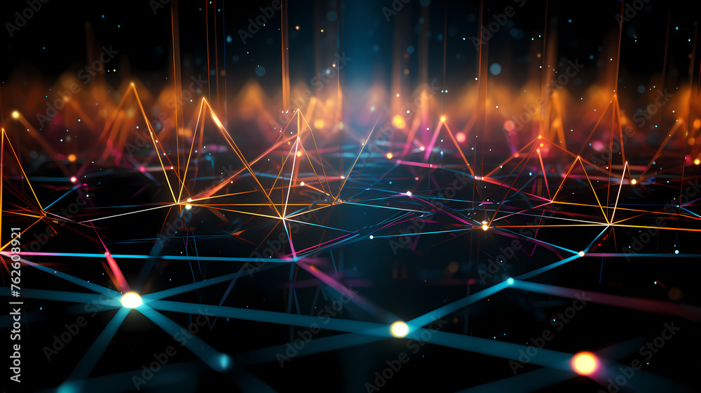 Obraz premium Internet lines abstract background