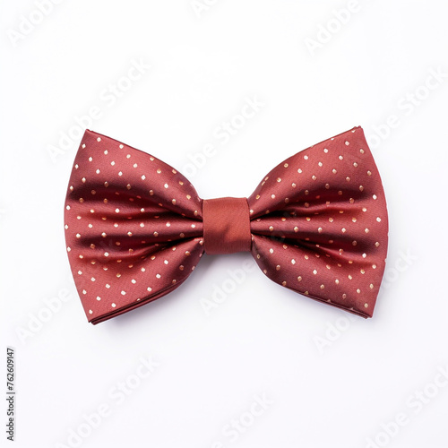 Stylish bow tie on a white background сreated with Generative Ai