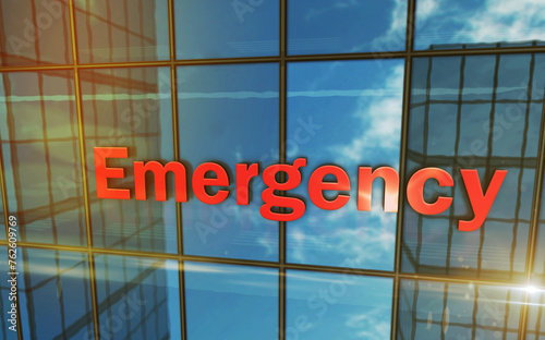 Emergency hospital glass building concept
