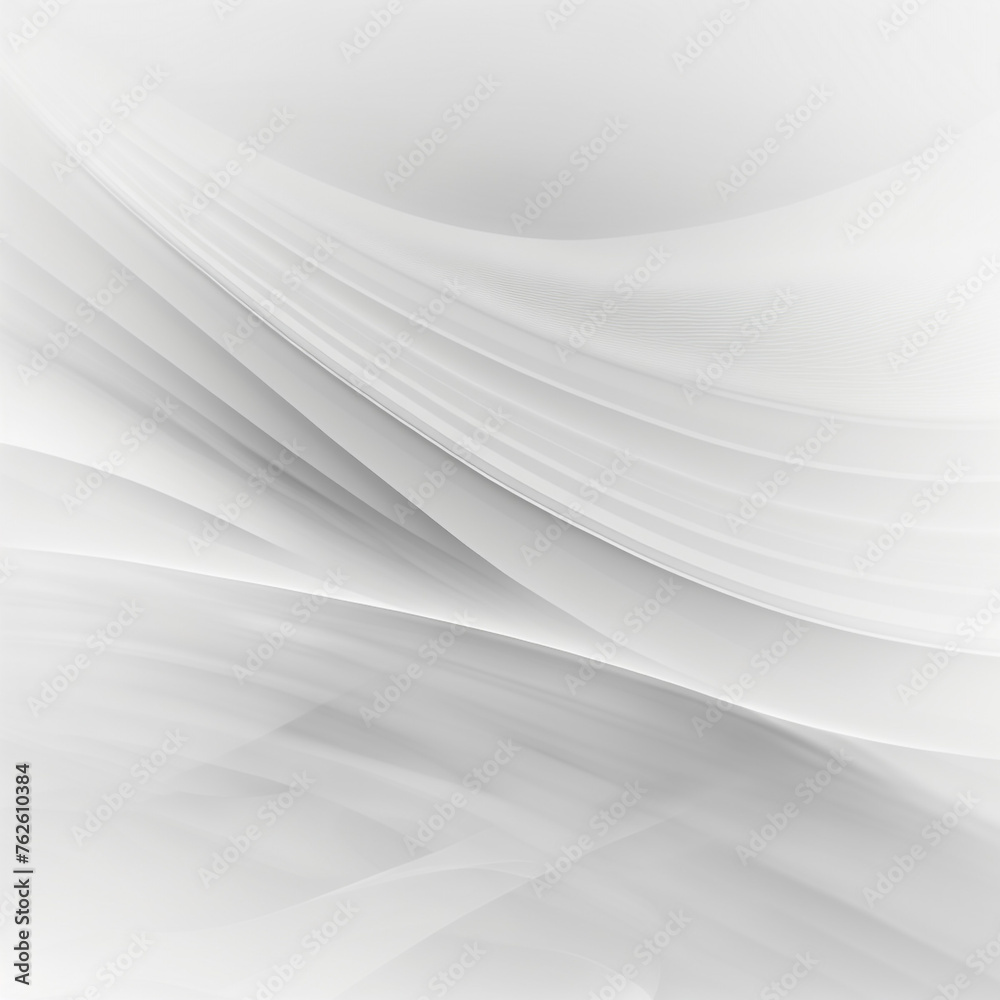 An abstract white background with 3D waves, soft edges and curves that highlight the play of light on smooth surfaces. The composition is balanced, demonstrating the elegance of lines and the beauty o An abstract white background with 3D waves, soft edges and curves that highlight the play of light on smooth surfaces. The composition is balanced, demonstrating the elegance of lines and the beauty o