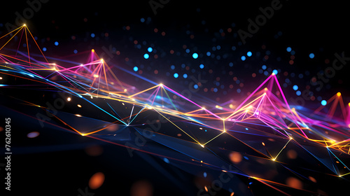 Internet lines abstract background