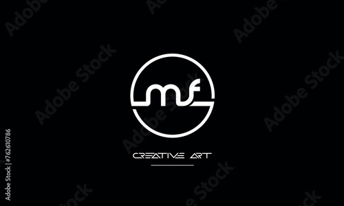 FM, MF, F, M abstract letters logo monogram