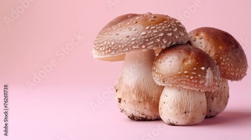 Nameko mushroom pholiota nameko soft pastel background for elegant presentation