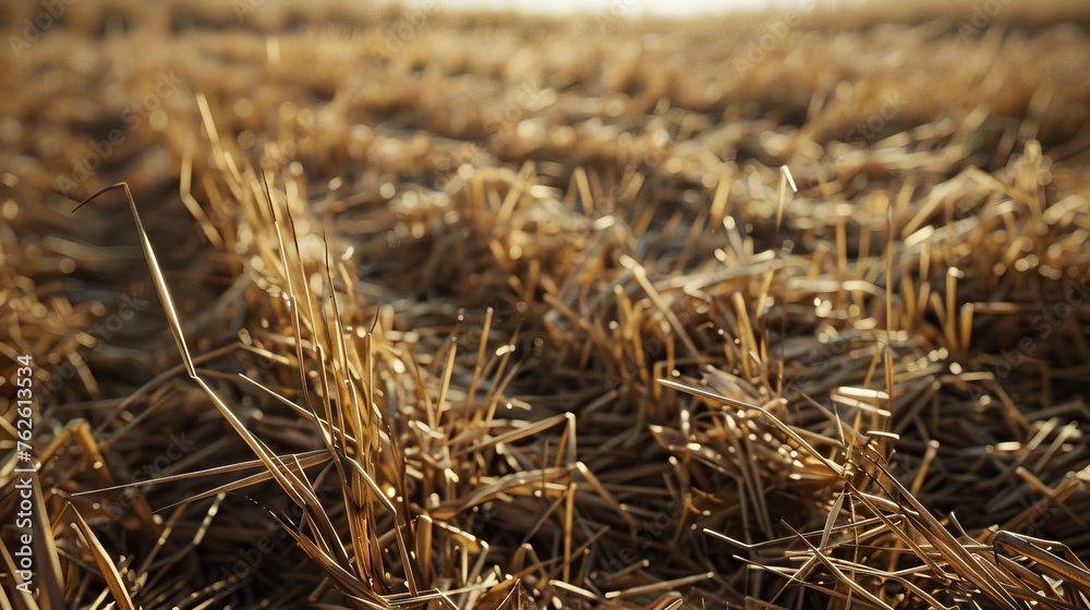 Straw field background