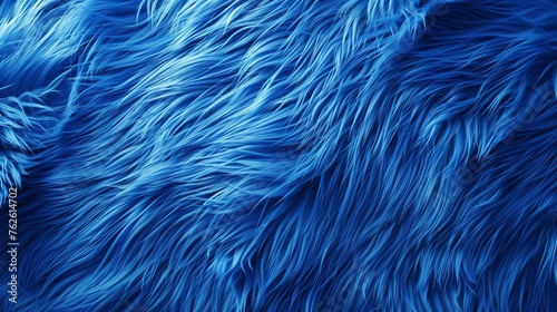 blue fur background.