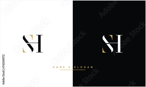 SH, HS,S , H, Abstract Letters Logo monogram