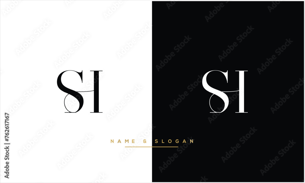 SH, HS,S , H, Abstract Letters Logo monogram SH, HS,S , H, Abstract Letters Logo monogram