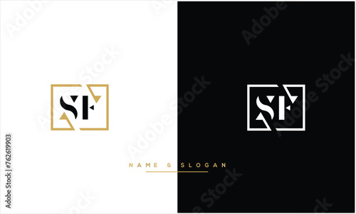SF, FS,S , F, Abstract letters Logo Monogram