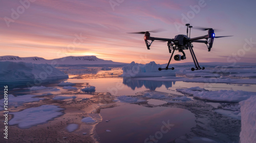 Unmanned aerial are being used to explore the Arctic seas and the North Pole