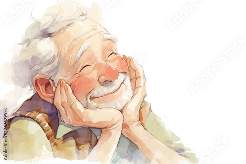 An illustration of old man.