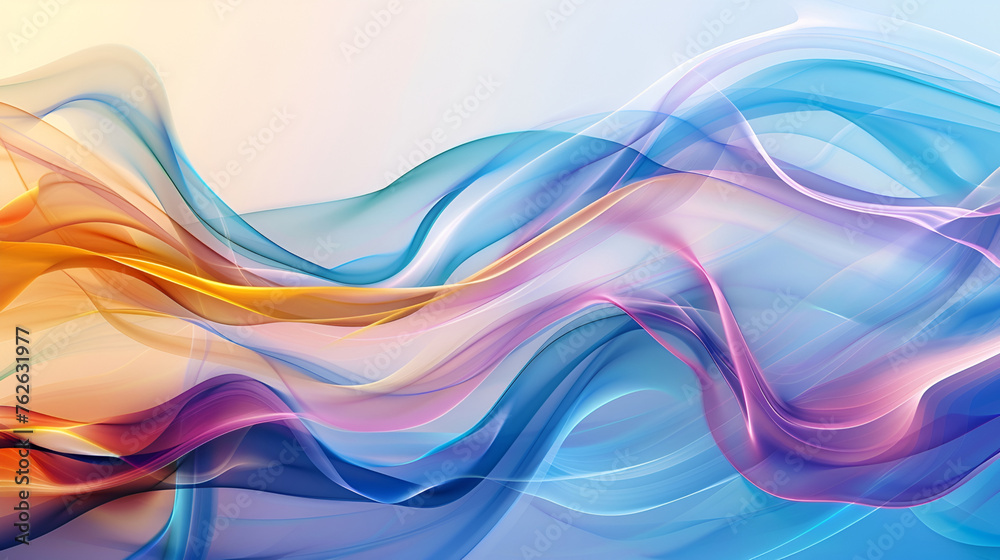 Abstract colorful translucent textile texture on white background ,Subtle abstract background with soft pastel waves. Gradient colors Abstract colorful translucent textile texture on white background ,Subtle abstract background with soft pastel waves. Gradient colors
