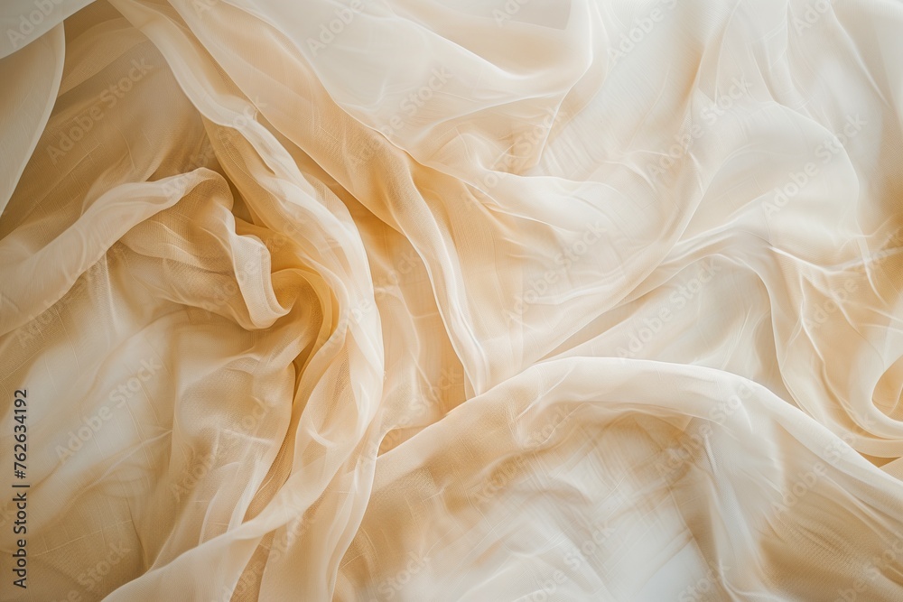 Elegant, Flowing Ivory Fabric Texture Elegant, Flowing Ivory Fabric Texture