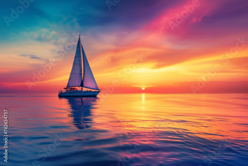 Sunset Sail Serenity