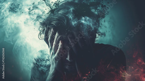Frustration, abstract concept photo