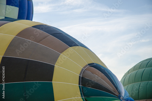 Colourful hot air balloons