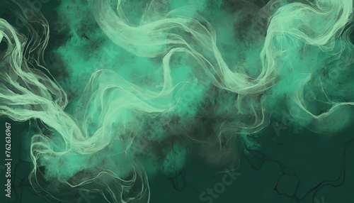 abstract greeen smoke grunge background photo