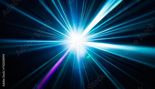 digit lens flare with bright light in black background used for texture and material