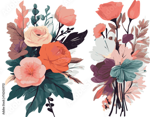  Artistic Floral Creations  A Collection of Beautiful Flower Illustrations 